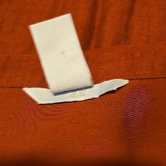 H&M Rust  Relaxed Blouse with 3/4 Sleeves and Mandarin Collar 8 - Picture 2 of 4